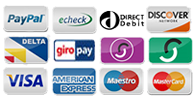 You can pay via PayPal with most major Credit and Debit Cards