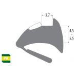 Tear Off Glazing Wedge Gasket White