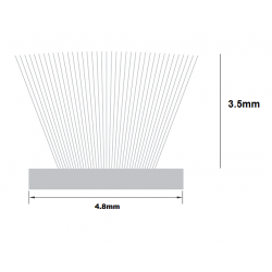 Wool Pile Draught Proofing Seal (4.8mm x 3.5mm)