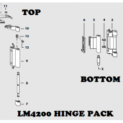 Siegenia LM 4200 TBT Silver Hinge Pack