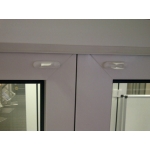 bi fold door locking clip attached