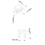 hexagonal drain cap covers