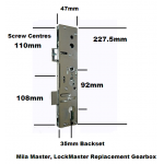 Mila Master LockMaster Replacement Gearbox Door Lock