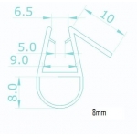 shower screen 8 dimensions