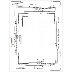 Siegenia Concealed Window Tilt and Turn Gearing System