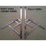 16 inch side hung restrictor hinges open right hand