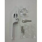 Timber Window Handle White Side View