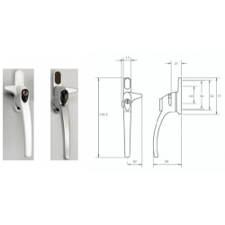 charisma locking non locking 6 x Black Charisma Cockspur Window Handle