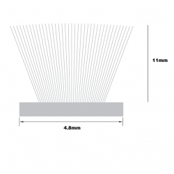 Wool Pile Draught Proofing Seal (4.8mm x 11.0mm)