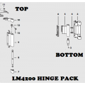 Siegenia LM 4200 TBT Silver Hinge Pack